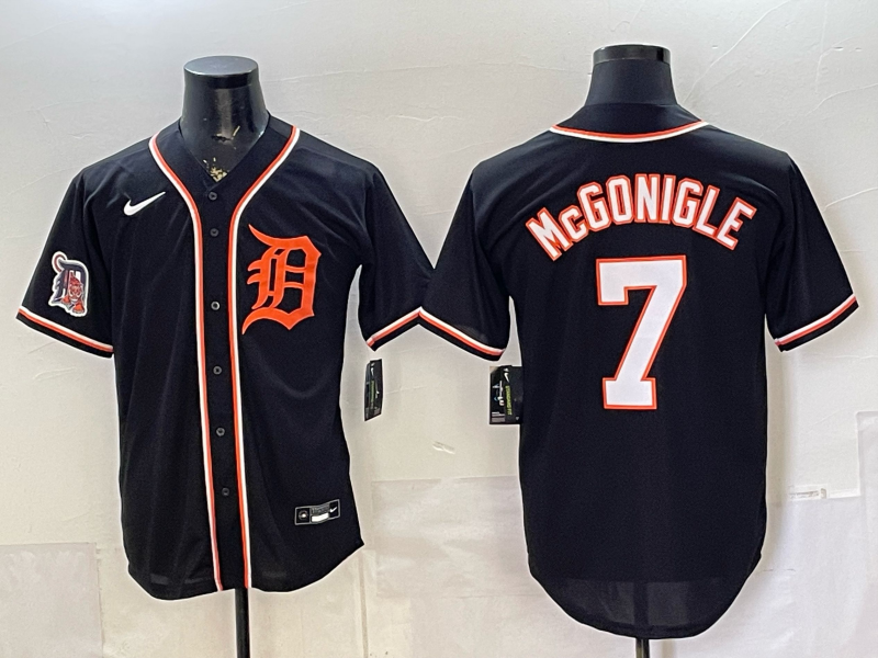 Men Detroit Tigers #7 McGonigle black Nike 2026 MLB Jersey 05280015
